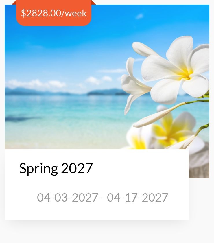 Spring 04-03-2027 - 04-17-2027