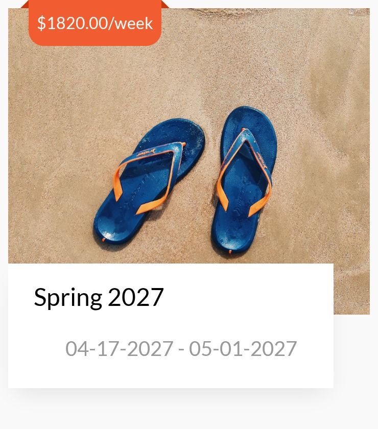 Spring 04-17-2027 - 05-01-2027