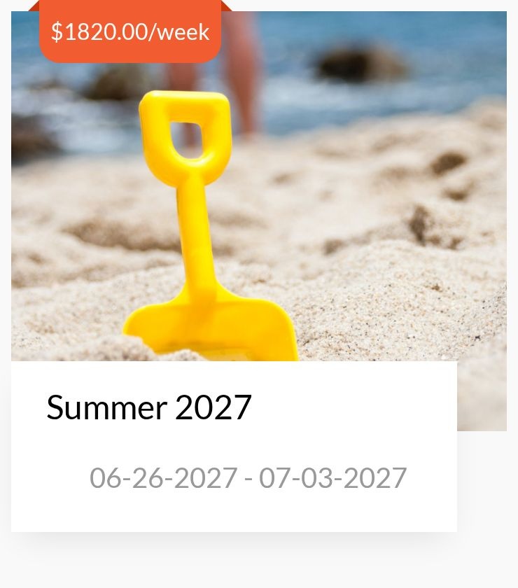 Summer 06-26-2027 - 07-03-2027