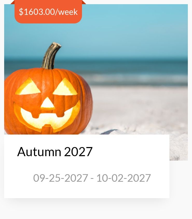 Autumn 09-25-2027 - 10-02-2027